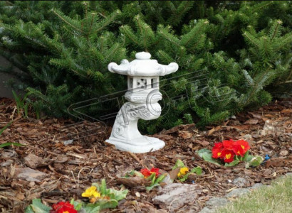 Japanese garden decoration lamps lighting bird bath